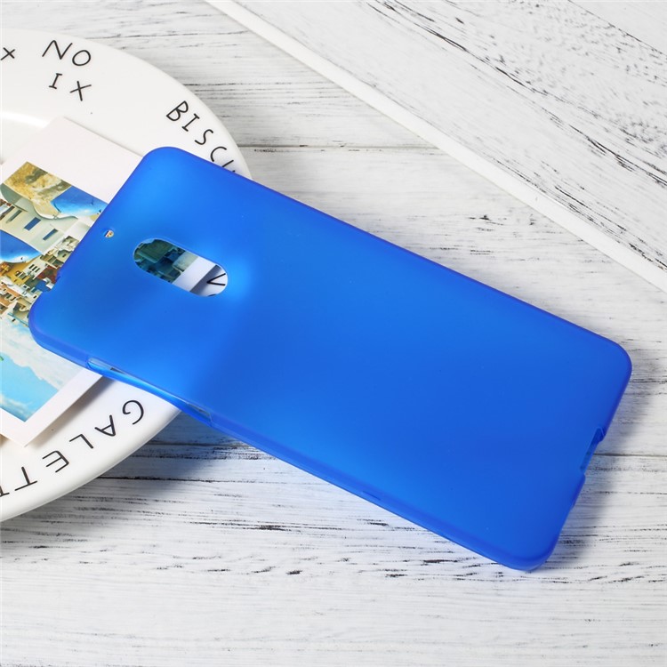 Matte Anti-fingerprint TPU Mobile Phone Cover for Nokia 6 - Blue-3
