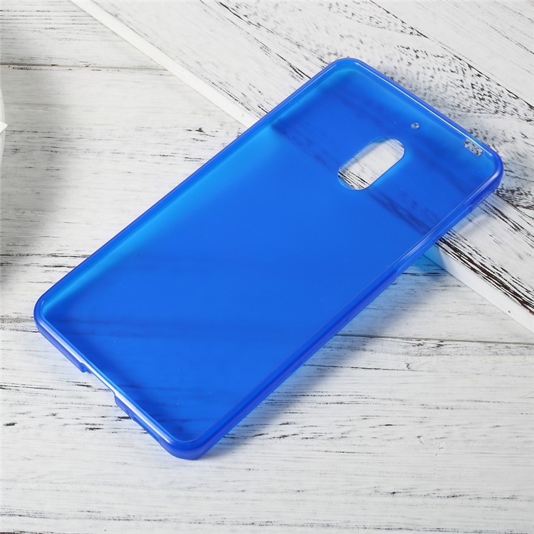 Matte Anti-fingerprint TPU Mobile Phone Cover for Nokia 6 - Blue-4
