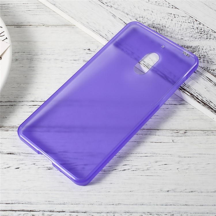 Matte Anti-fingerprint Soft TPU Casing Case for Nokia 6 - Purple-4