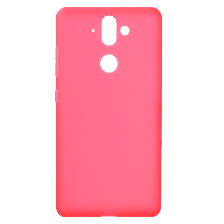 Double Sided Matte Anti-fingerprint TPU Gel Case for Nokia 9 / 8 Sirocco - Red-1