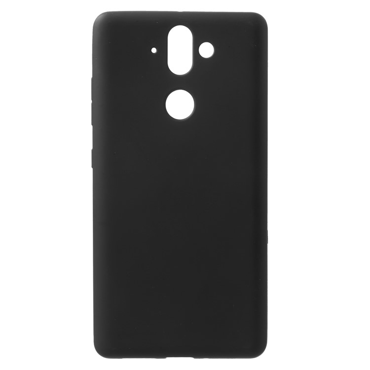Double Sided Matte Anti-fingerprint TPU Gel Cover for Nokia 9 / 8 Sirocco - Black-1