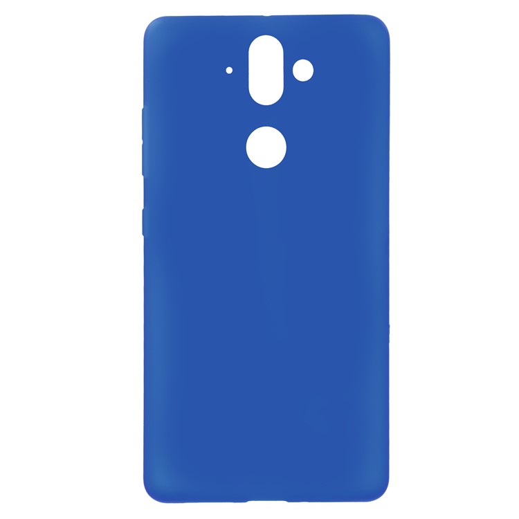 Double Sided Matte Anti-fingerprint TPU Phone Cover for Nokia 9 / 8 Sirocco - Blue-1