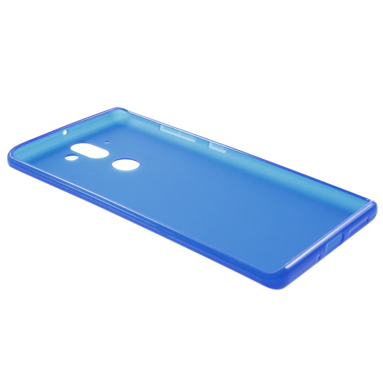 Double Sided Matte Anti-fingerprint TPU Phone Cover for Nokia 9 / 8 Sirocco - Blue-3