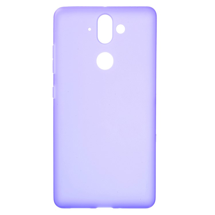 Double Sided Matte Anti-fingerprint TPU Back Mobile Case for Nokia 9 / 8 Sirocco - Purple-1