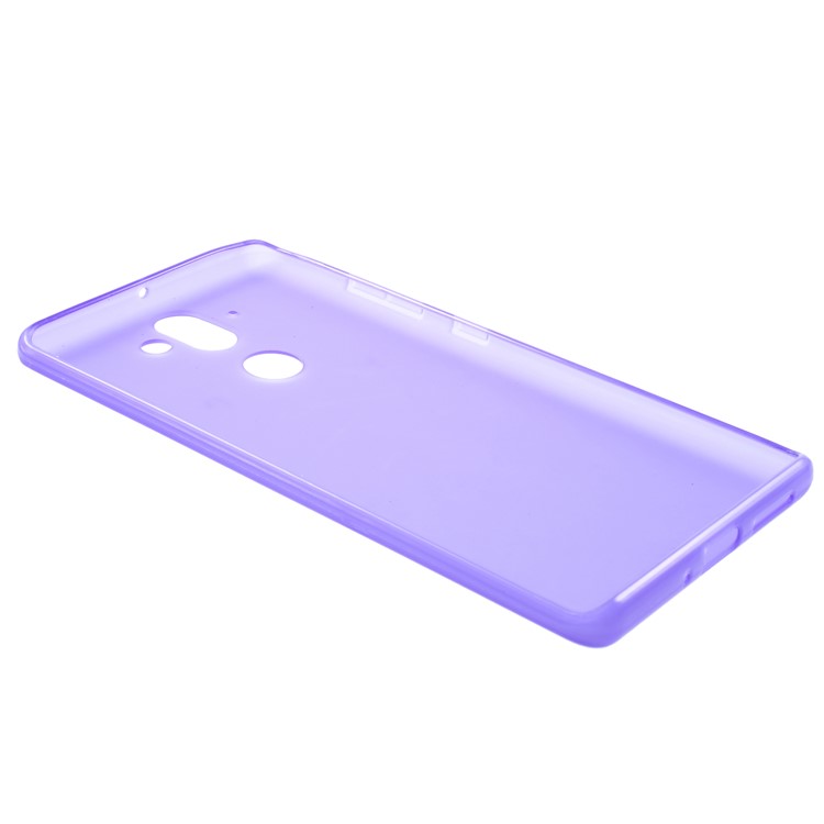 Double Sided Matte Anti-fingerprint TPU Back Mobile Case for Nokia 9 / 8 Sirocco - Purple-3