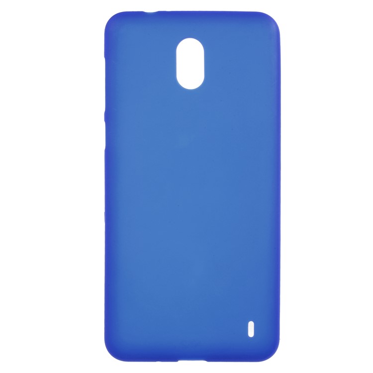 For Nokia 2 Double Sided Anti-fingerprint Matte TPU Soft Back Cover Shell - Blue-1