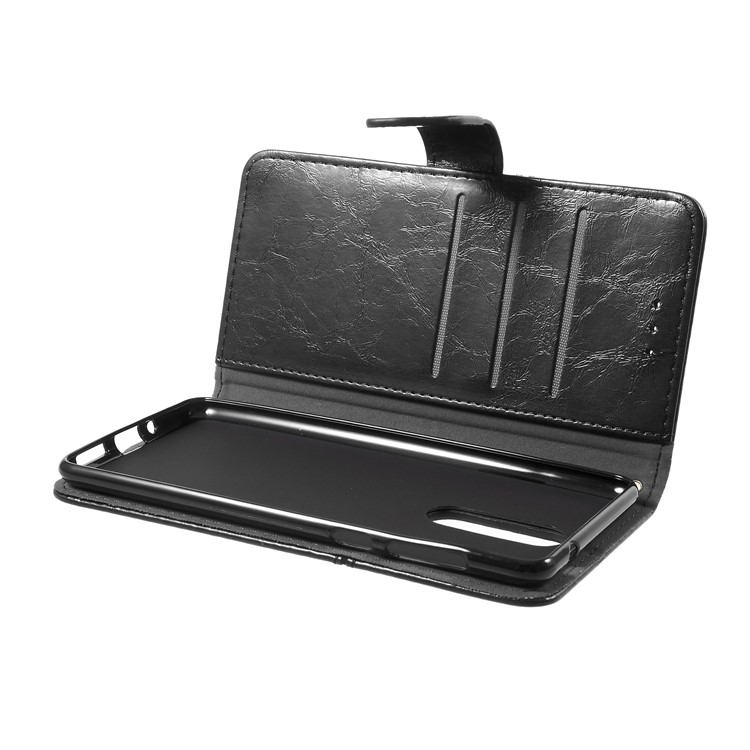 K'TRY Geometric Splicing Series Leather Wallet Case for Nokia 8 - Black-7