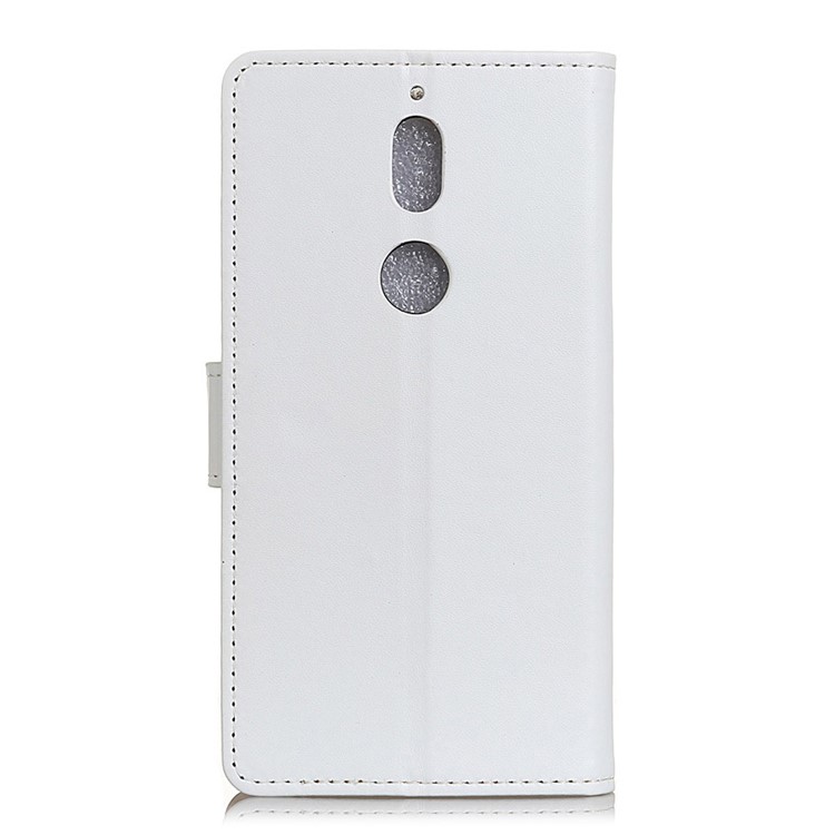 Magnetic PU Leather Wallet Stand Mobile Phone Shell for Nokia 7 - White-3