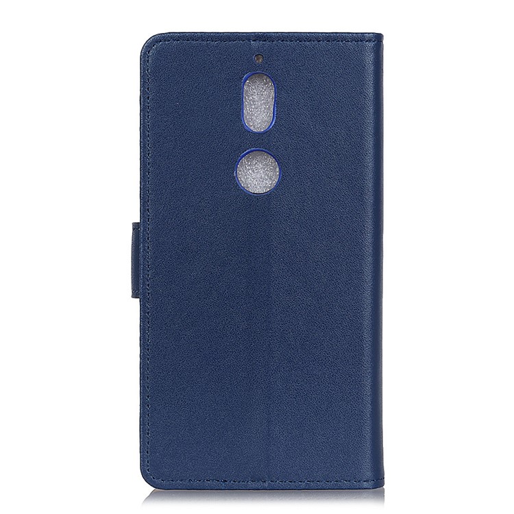 PU Leather Protection Mobile Phone Cover Case with Card Holder for Nokia 7 - Blue-3
