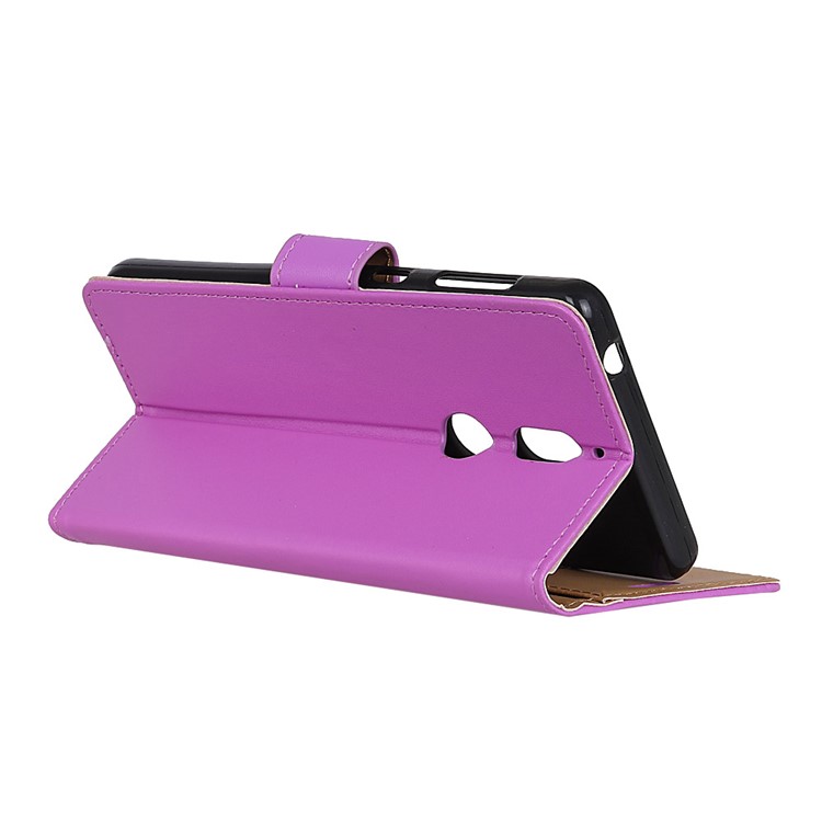Stand Leather Protective Phone Casing with Card Slots for Nokia 7 - Purple-2
