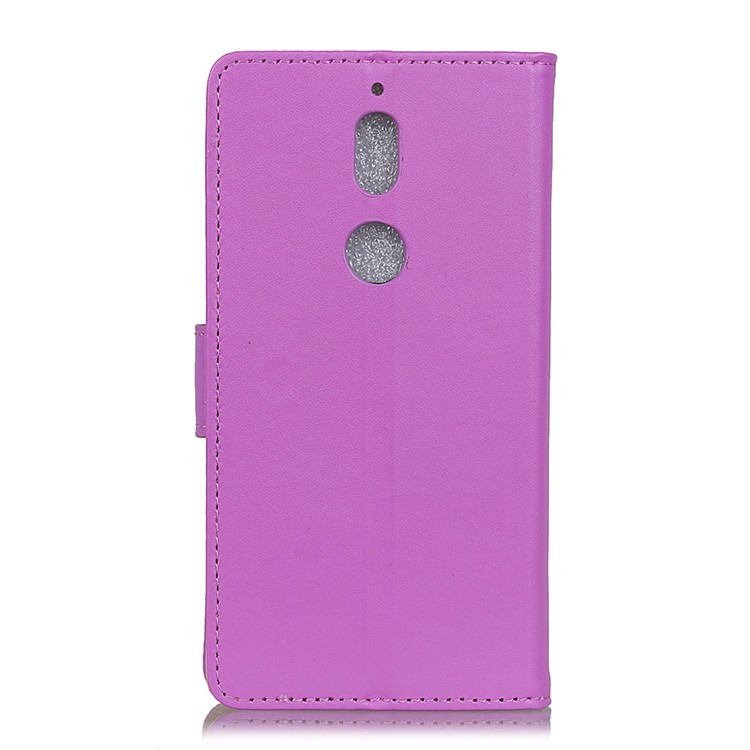 Stand Leather Protective Phone Casing with Card Slots for Nokia 7 - Purple-4