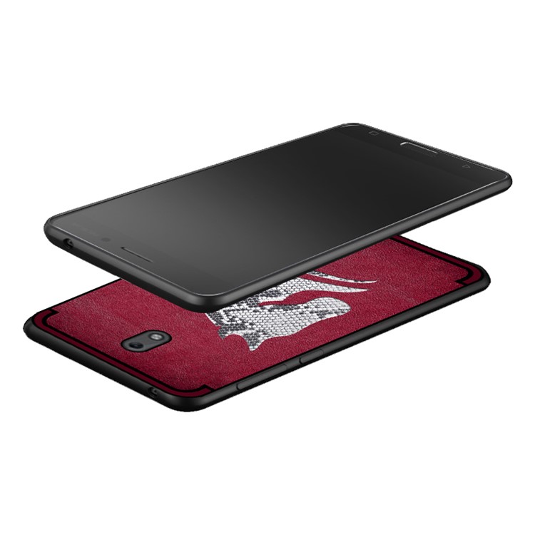 10Pcs/Set NXE for Nokia 2 Snake Textured Horse Pattern TPU Back Cases - Red-2