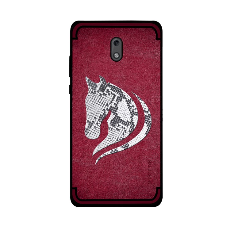 10Pcs/Set NXE for Nokia 2 Snake Textured Horse Pattern TPU Back Cases - Red-3