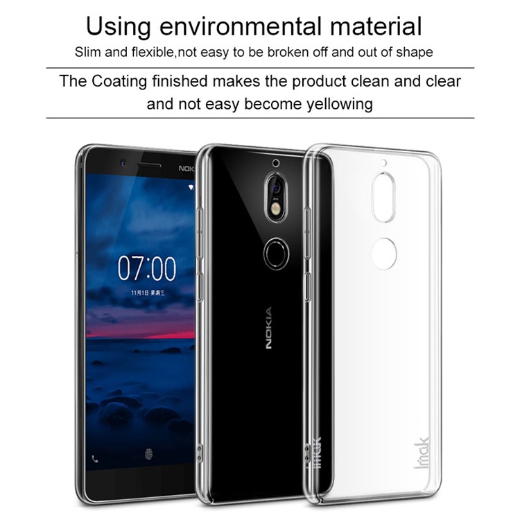 IMAK Crystal Case II Pro for Nokia 7 Scratch-resistant Clear PC Hard Phone Cover-3