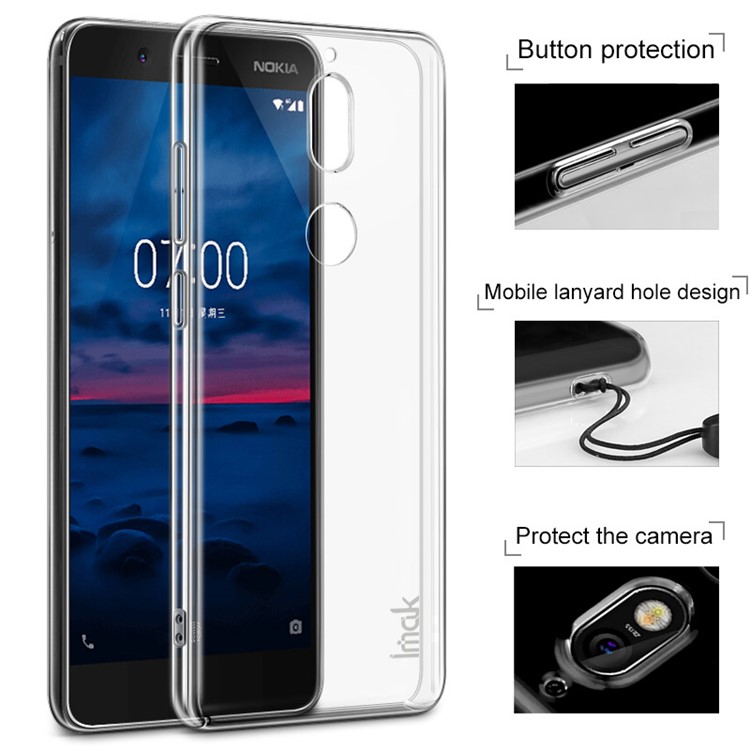 IMAK Crystal Case II Pro for Nokia 7 Scratch-resistant Clear PC Hard Phone Cover-4