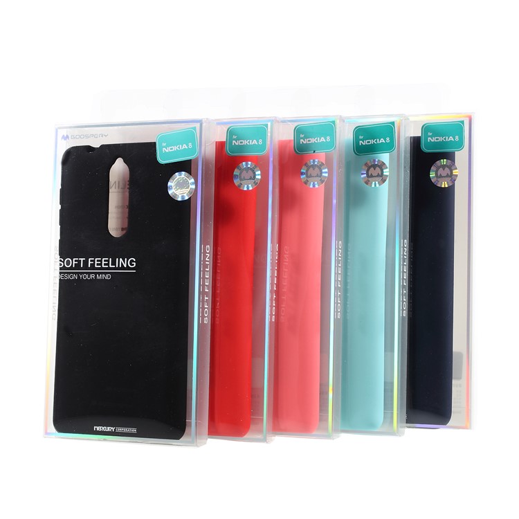 MERCURY GOOSPERY Matte Skin TPU Phone Casing for Nokia 8 - Black-4