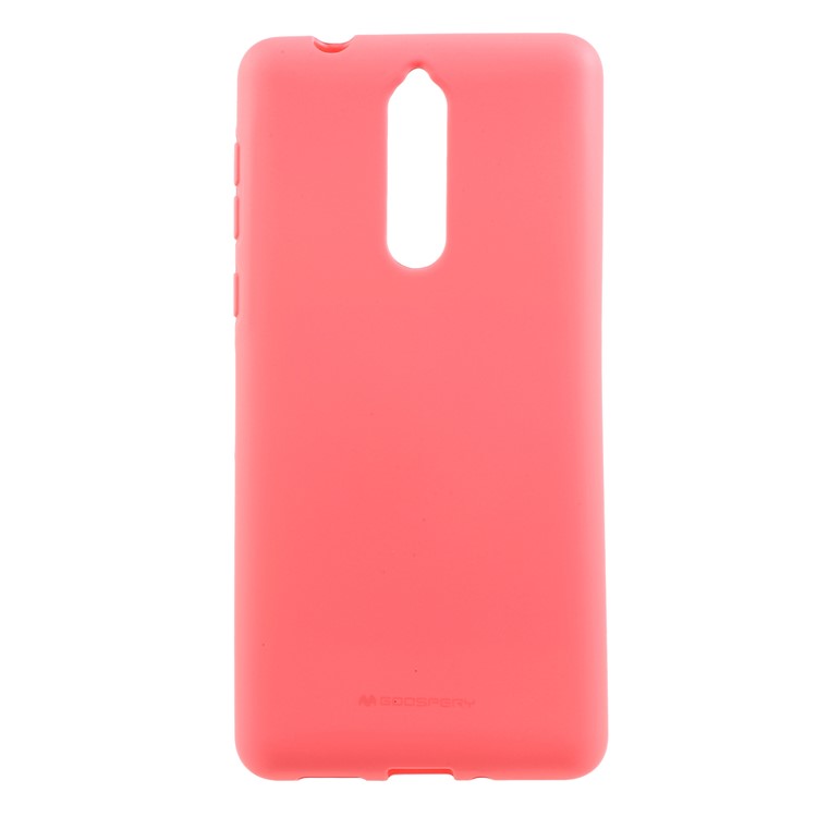 MERCURY GOOSPERY Matte Skin TPU Phone Cover for Nokia 8 - Pink-1
