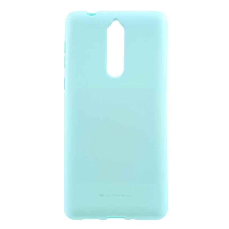 MERCURY GOOSPERY Matte Skin TPU Phone Shell for Nokia 8 - Cyan-1