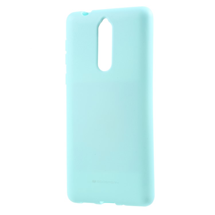 MERCURY GOOSPERY Matte Skin TPU Phone Shell for Nokia 8 - Cyan-2