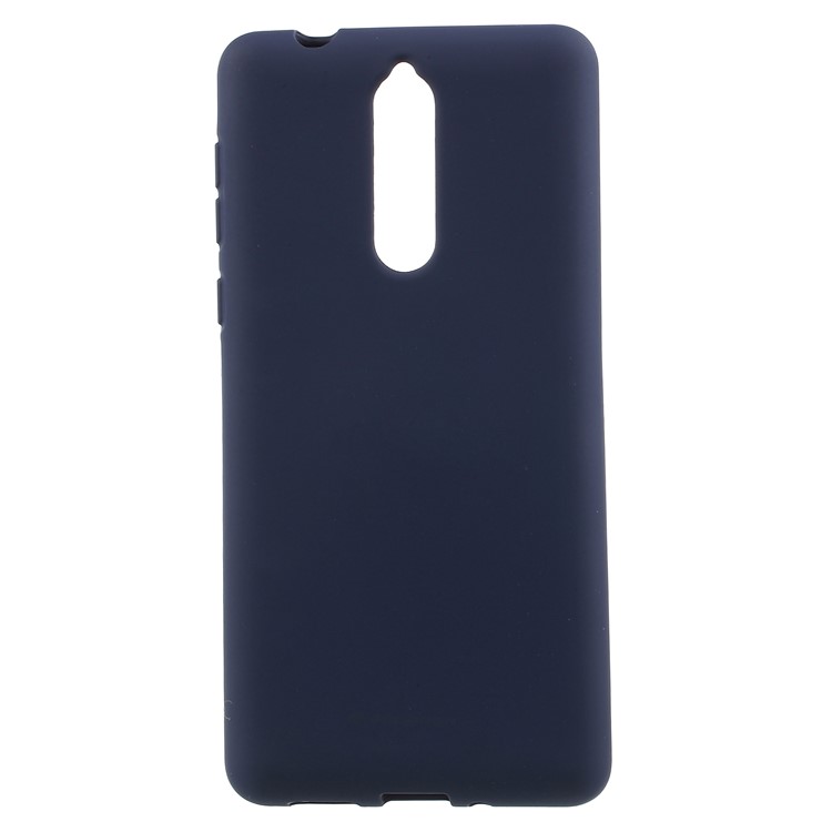 MERCURY GOOSPERY Matte Skin TPU Phone Casing Cover for Nokia 8 - Blue-1