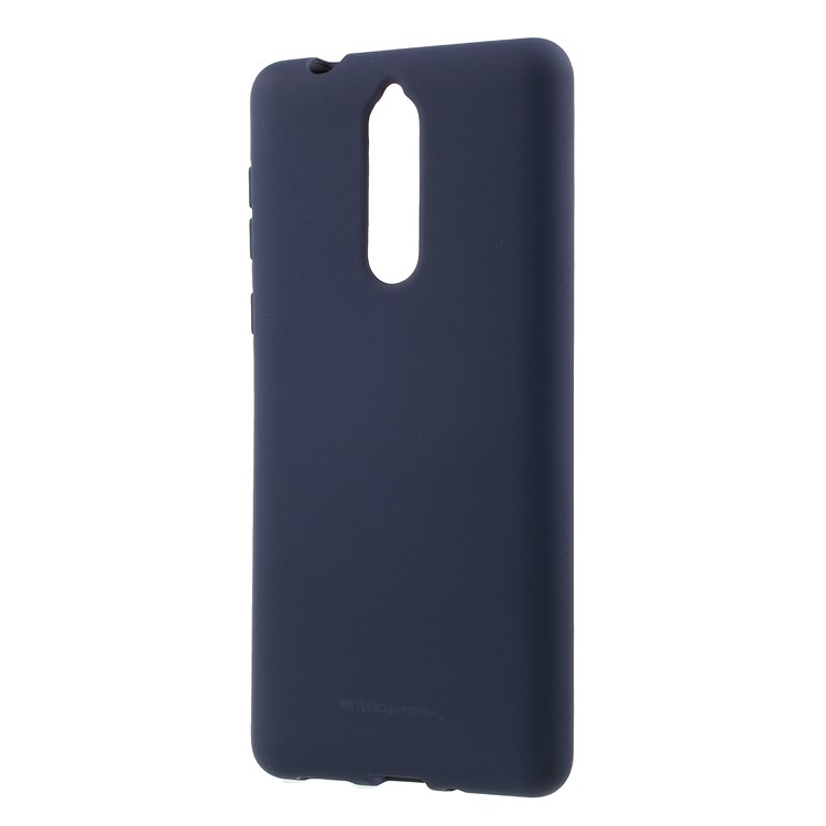 MERCURY GOOSPERY Matte Skin TPU Phone Casing Cover for Nokia 8 - Blue-2
