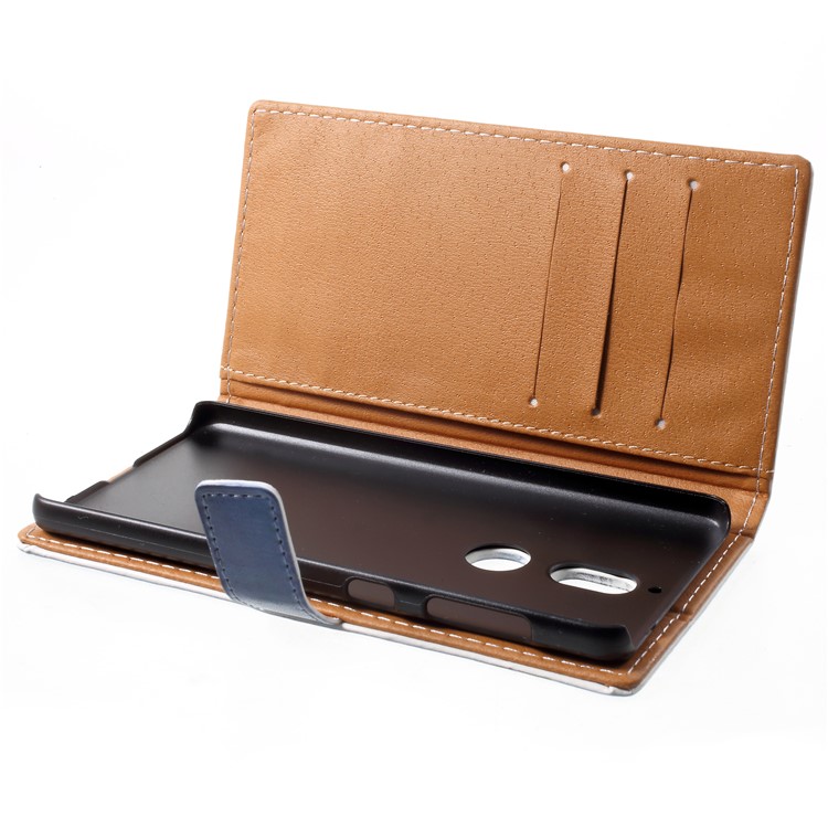 Pattern Printing Magnetic Stand Leather Wallet Mobile Phone Case for Nokia 7 - Police Box-6