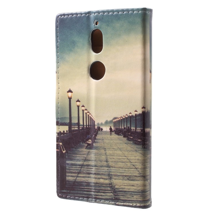 Pattern Printing Magnetic Stand Leather Wallet Cell Phone Shell for Nokia 7 - Street-2