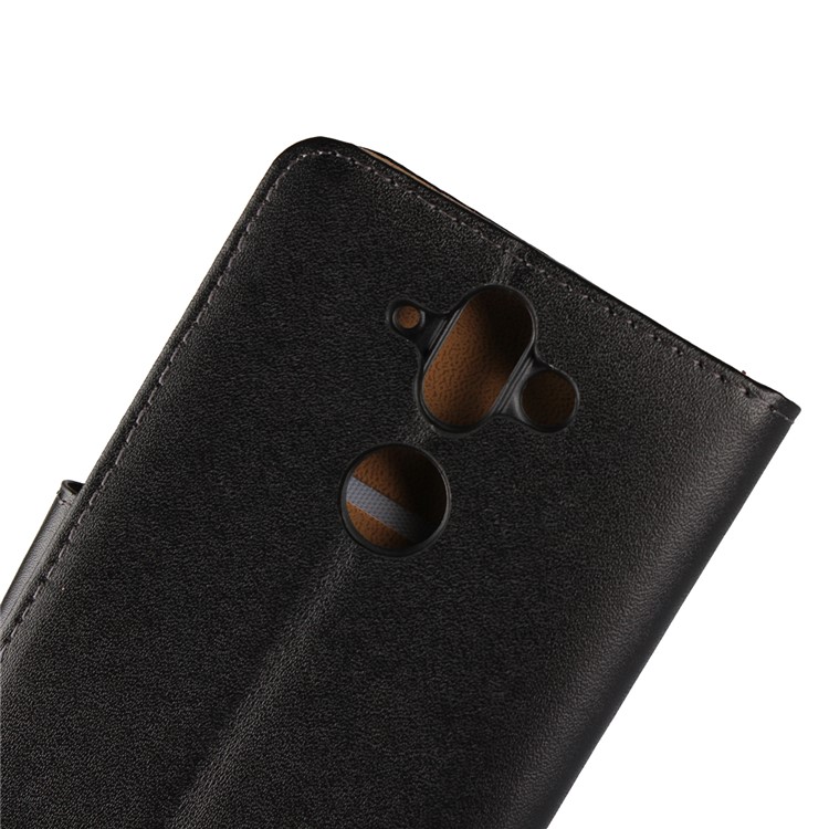 Crazy Horse Genuine Leather Magnetic Wallet Case for Nokia 9 / 8 Sirocco - Black-10