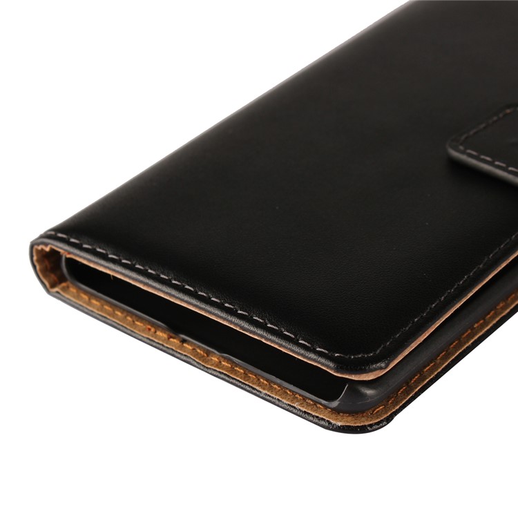 Crazy Horse Genuine Leather Magnetic Wallet Case for Nokia 9 / 8 Sirocco - Black-11
