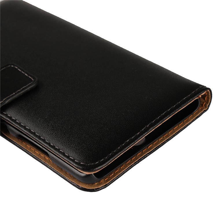 Crazy Horse Genuine Leather Magnetic Wallet Case for Nokia 9 / 8 Sirocco - Black-12