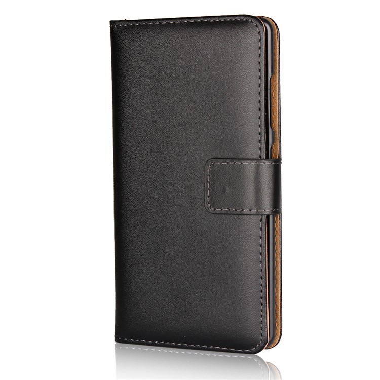 Crazy Horse Genuine Leather Magnetic Wallet Case for Nokia 9 / 8 Sirocco - Black-3
