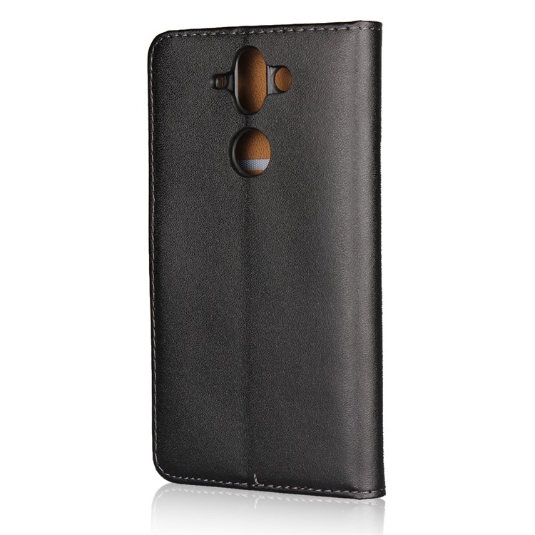 Crazy Horse Genuine Leather Magnetic Wallet Case for Nokia 9 / 8 Sirocco - Black-4