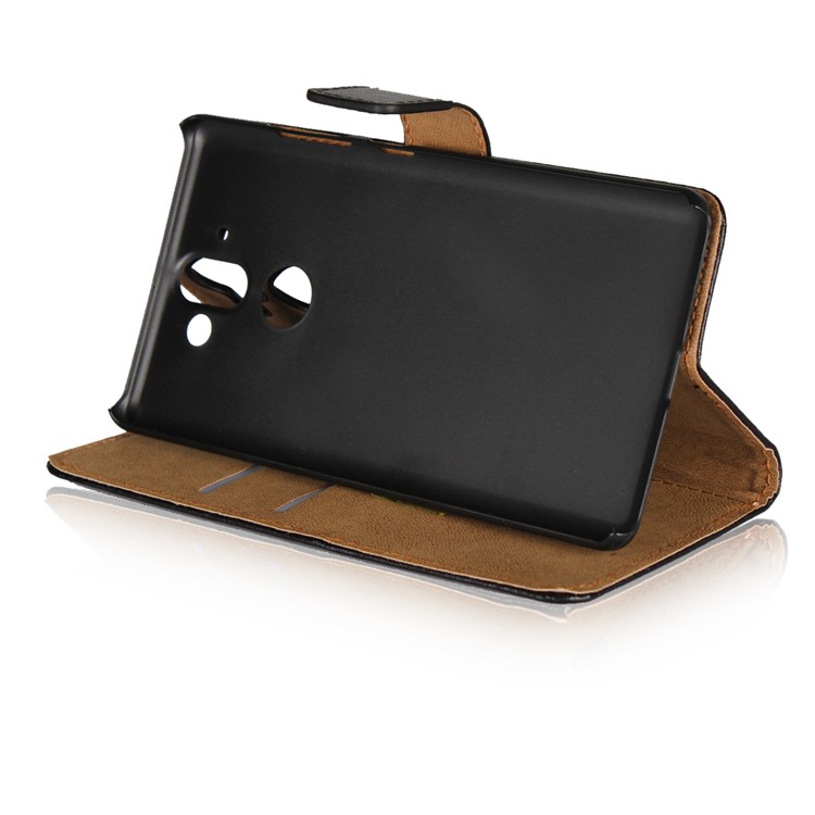 Crazy Horse Genuine Leather Magnetic Wallet Case for Nokia 9 / 8 Sirocco - Black-5