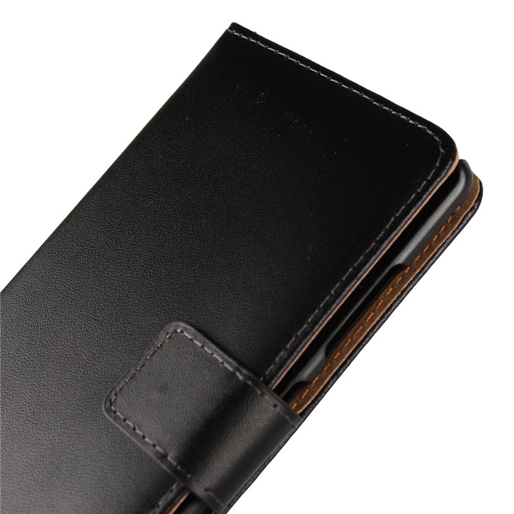 Crazy Horse Genuine Leather Magnetic Wallet Case for Nokia 9 / 8 Sirocco - Black-9