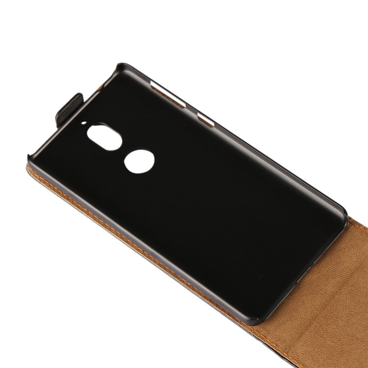Vertical Split Genuine Leather Mobile Phone Case for Nokia 7 - Black-10
