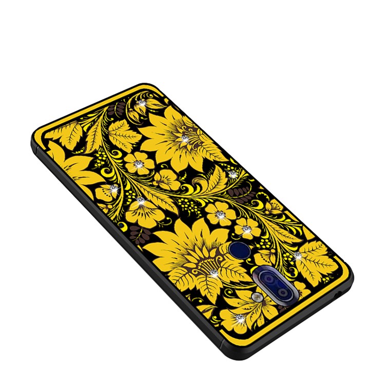 10Pcs/Set NXE Diamonds Decor Autumn Pattern TPU Back Case for Nokia 9 / 8 Sirocco - Style A-4