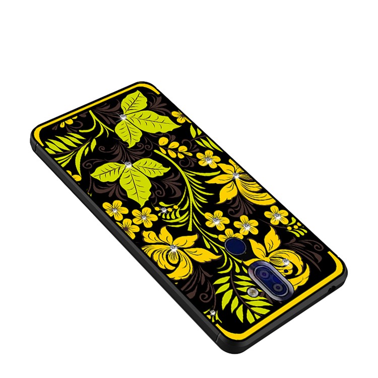 10Pcs/Set NXE Diamonds Decor Autumn Pattern TPU Back Cover for Nokia 9 / 8 Sirocco - Style B-4