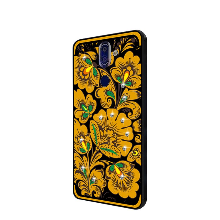 10Pcs/Set NXE Diamonds Decor Autumn Pattern TPU Back Shell for Nokia 9 / 8 Sirocco - Style C-2