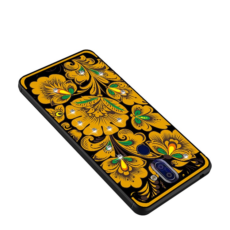 10Pcs/Set NXE Diamonds Decor Autumn Pattern TPU Back Shell for Nokia 9 / 8 Sirocco - Style C-4