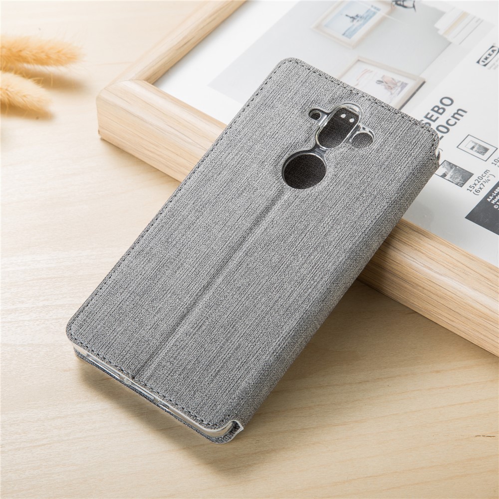 VILI DMX Leather Card Slot Stand Phone Cover for Nokia 9 / 8 Sirocco - Grey-2