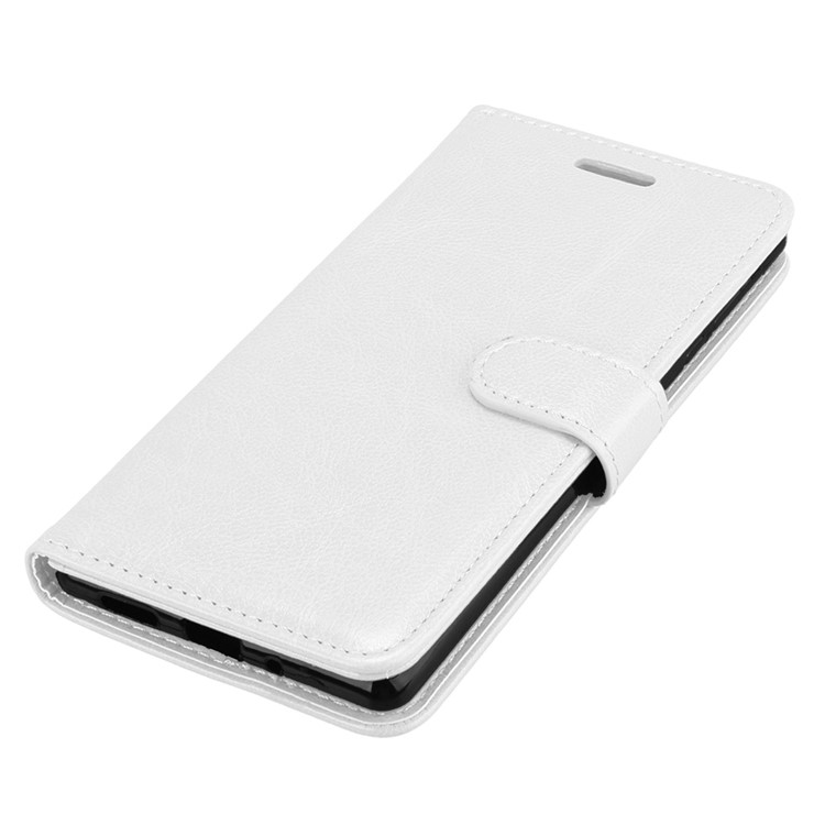 Pure Color Crazy Horse Wallet Stand Protective Leather Cover for Nokia 3 - White-11
