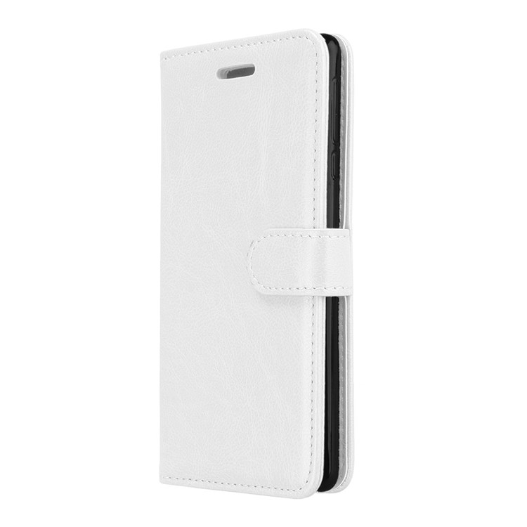 Pure Color Crazy Horse Wallet Stand Protective Leather Cover for Nokia 3 - White-7