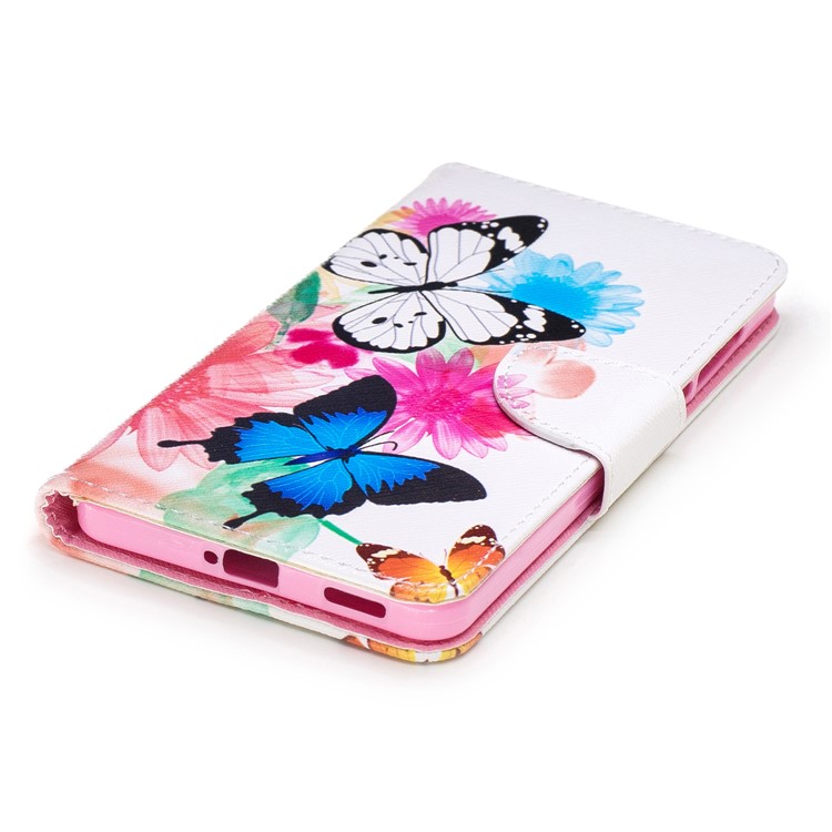 Pattern Printing Leather Wallet Case for Nokia 6 - Vivid Butterflies-6