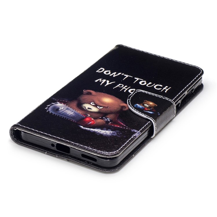 Pattern Printing Wallet Leather Protection Case for Nokia 6 - Brown Bear-6
