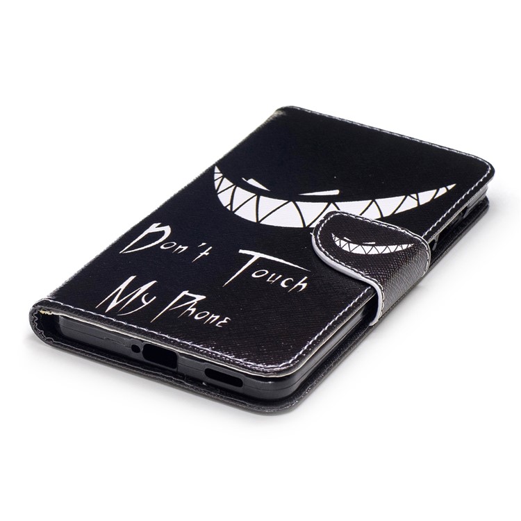 Pattern Printing Leather Stand Case with Card Slots for Nokia 6 - Do not Touch My Phone-6