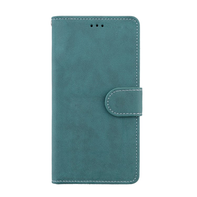 Matte Surface PU Leather 3 Card Slots Wallet Stand Mobile Phone Case for Nokia 8 - Blue-4