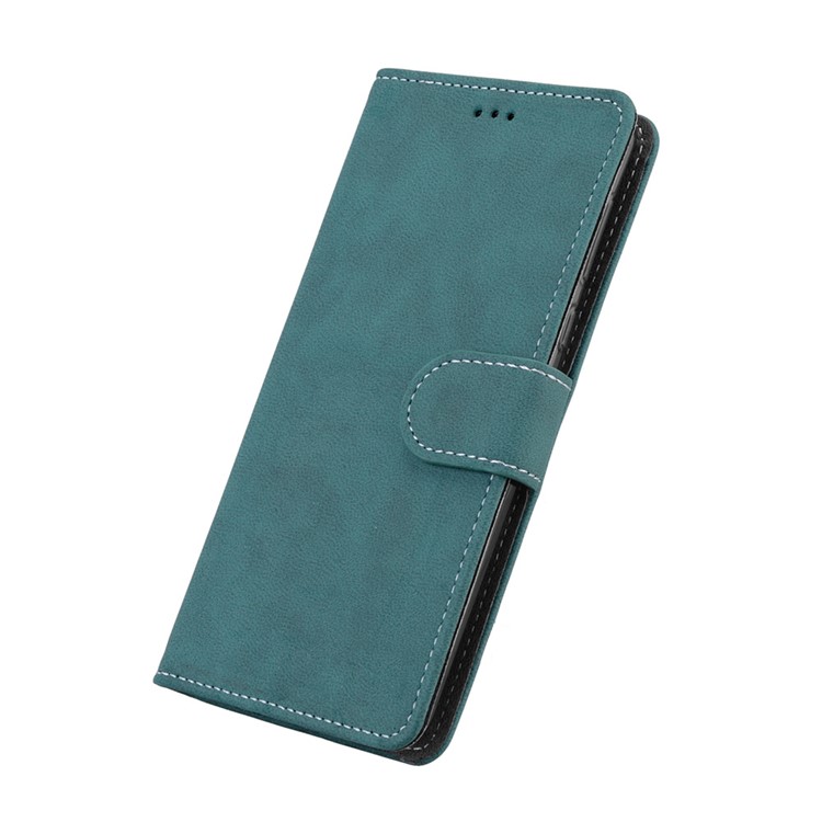 Matte Surface PU Leather 3 Card Slots Wallet Stand Mobile Phone Case for Nokia 8 - Blue-6