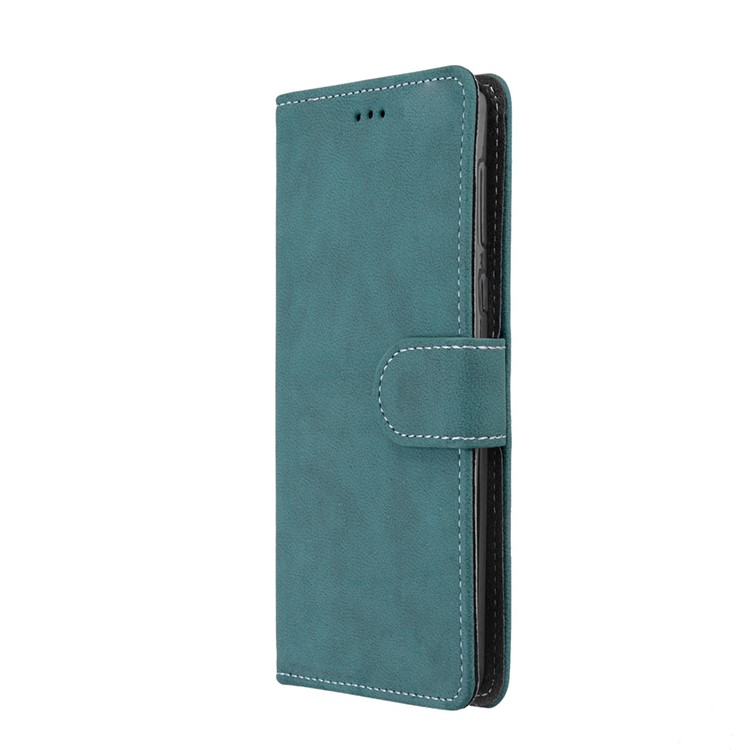Matte Surface PU Leather 3 Card Slots Wallet Stand Mobile Phone Case for Nokia 8 - Blue-7