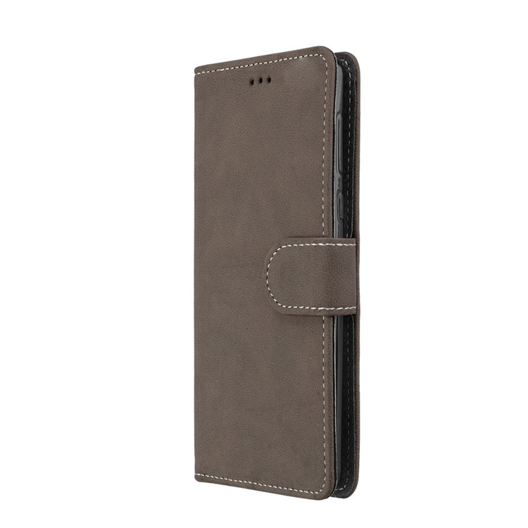 Matte Surface PU Leather 3 Card Slots Wallet Stand Mobile Phone Casing for Nokia 8 - Brown-7