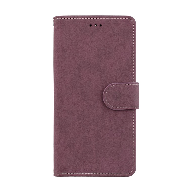 Matte Surface PU Leather 3 Card Slots Wallet Stand Phone Accessory Cover for Nokia 6 - Wine Red-4